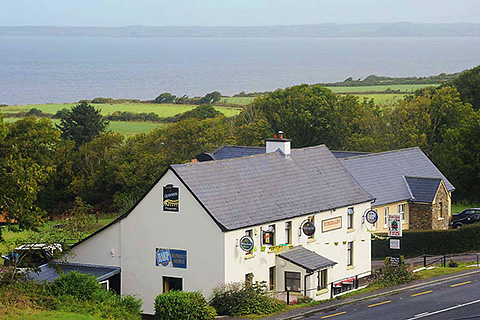 Camp Junction House, Camp. County Kerry | View of the Camp Junction Bar from Garden